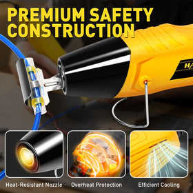 haisstronica mini heat gun powered by 110V corded system for reliable operation