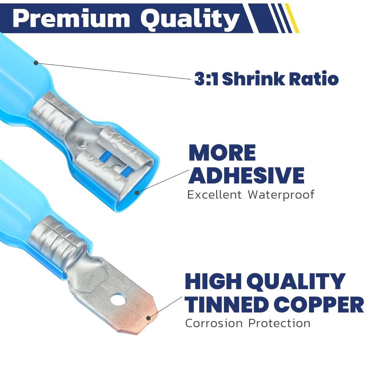 haisstronica premium tinned copper connectors ensure reliable conductivity