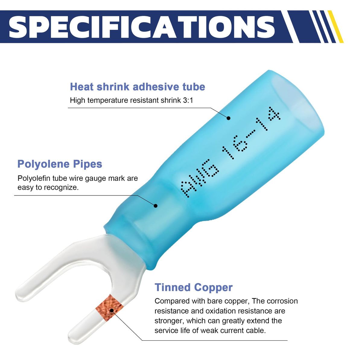 haisstronica pure copper terminals offer high conductivity.