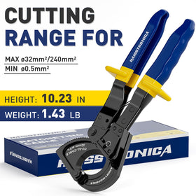 haisstronica ratchet cable cutters blades sharp tips for clean cuts