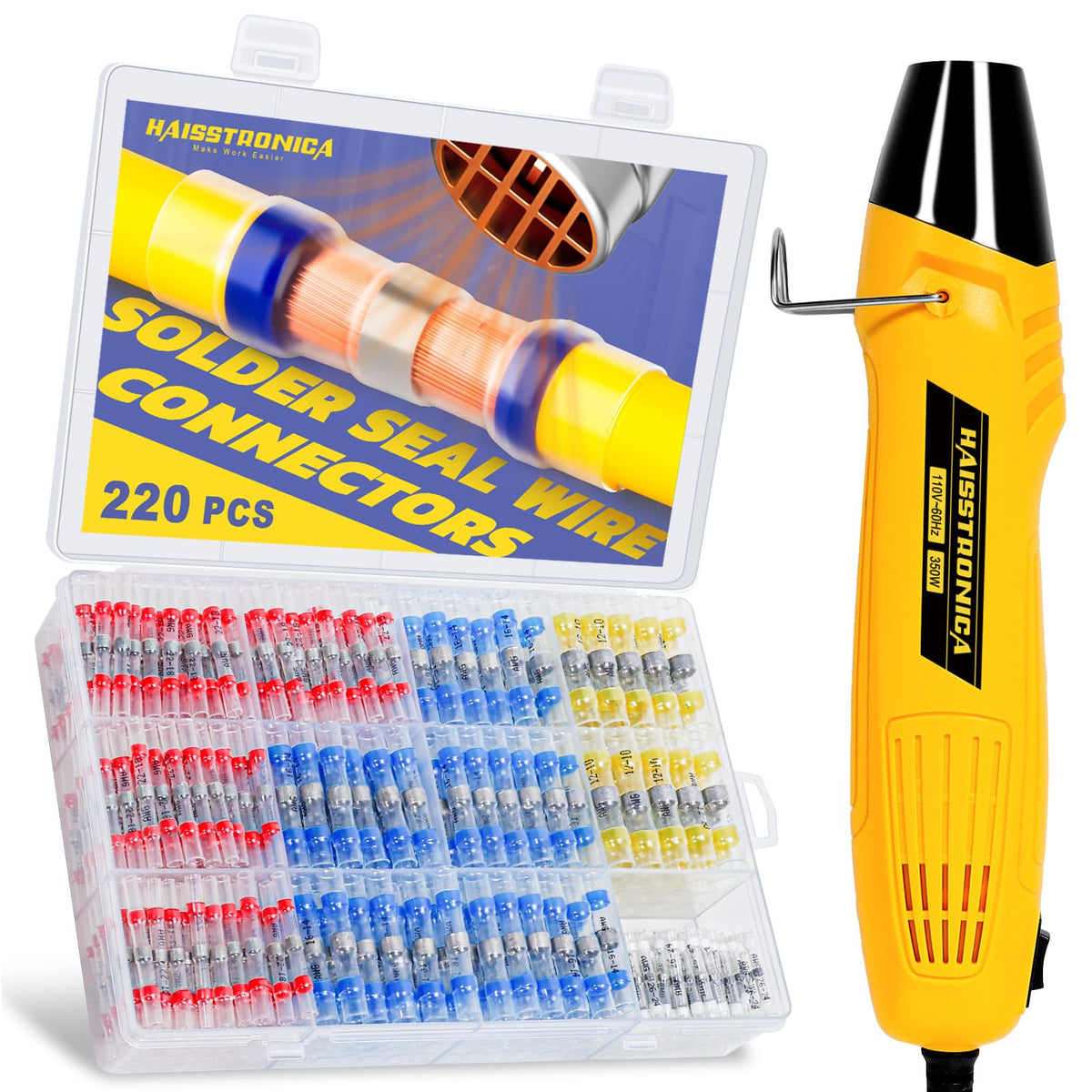 haisstronica solder seal kit shown for quick automotive wire splices