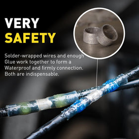 haisstronica waterproof adhesive melt seals wires in wet conditions