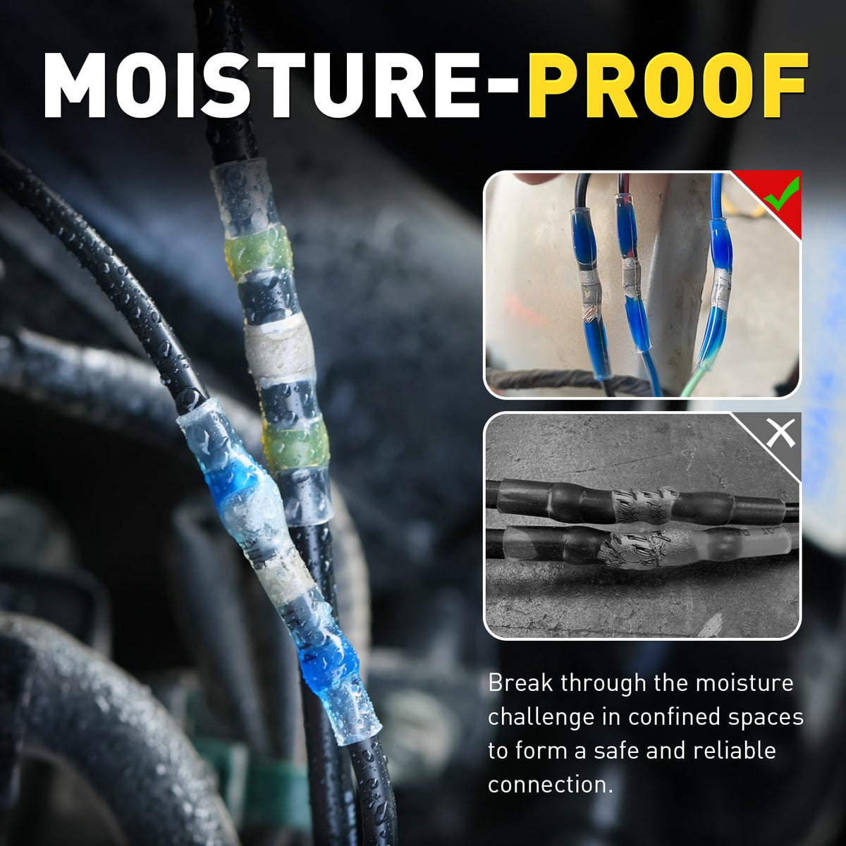 haisstronica waterproof splices ideal for marine wiring applications
