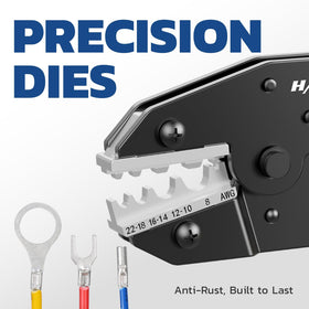 haisstronica wire-size markings on tool aid quick terminal identification