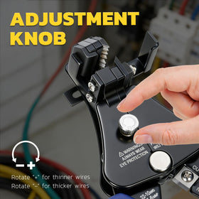 haisstronica wire stripper supports 8-22 AWG wires during operation