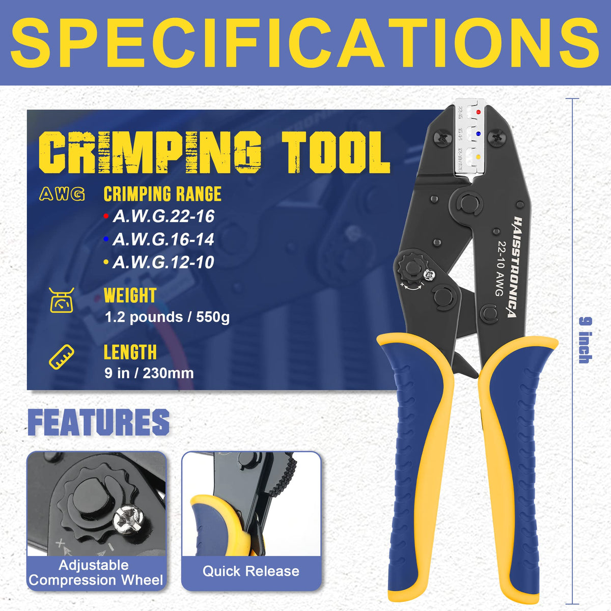 haisstronica wire stripper integrated tool for clean cable preparation