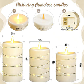 Haitanghua ivory candle 3in-6in height introduces layered living room ambiance