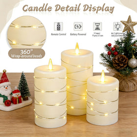 Haitanghua remote-control candle with timer for easy scheduling