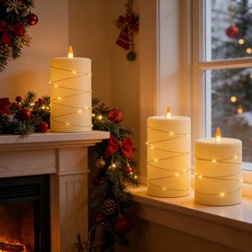 Haitanghua waterproof resin candle withstands rain and sun