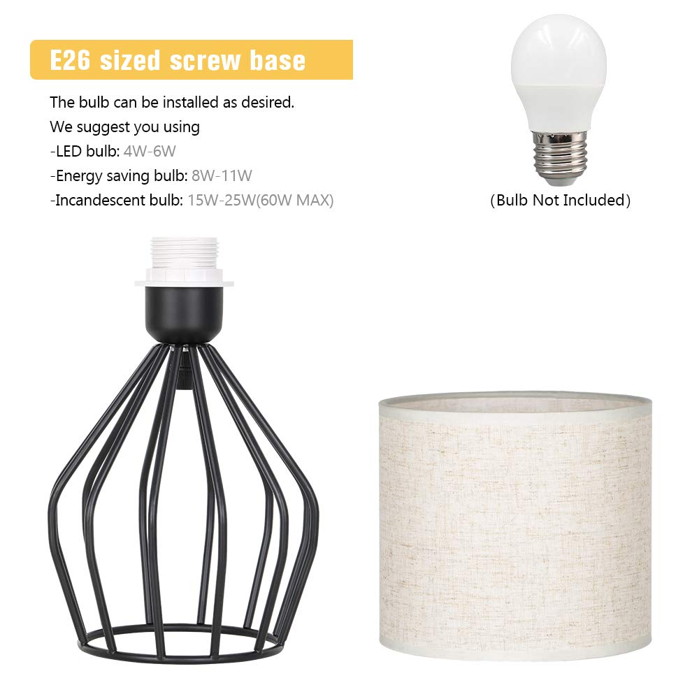 HAITRAL desk nightstand lamp provides compact, space-saving lighting for small rooms.