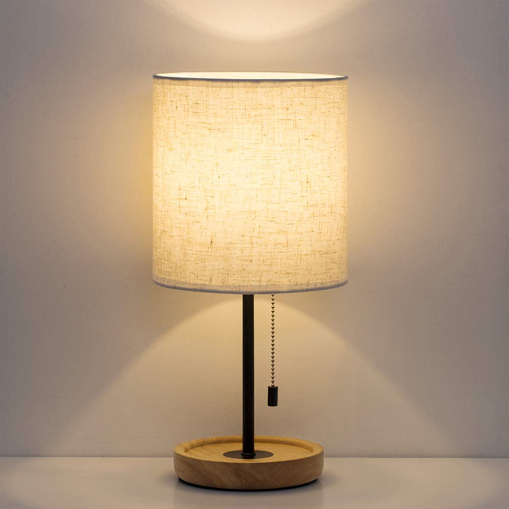 HAITRAL lamp uses standard E26 socket for customizable brightness.