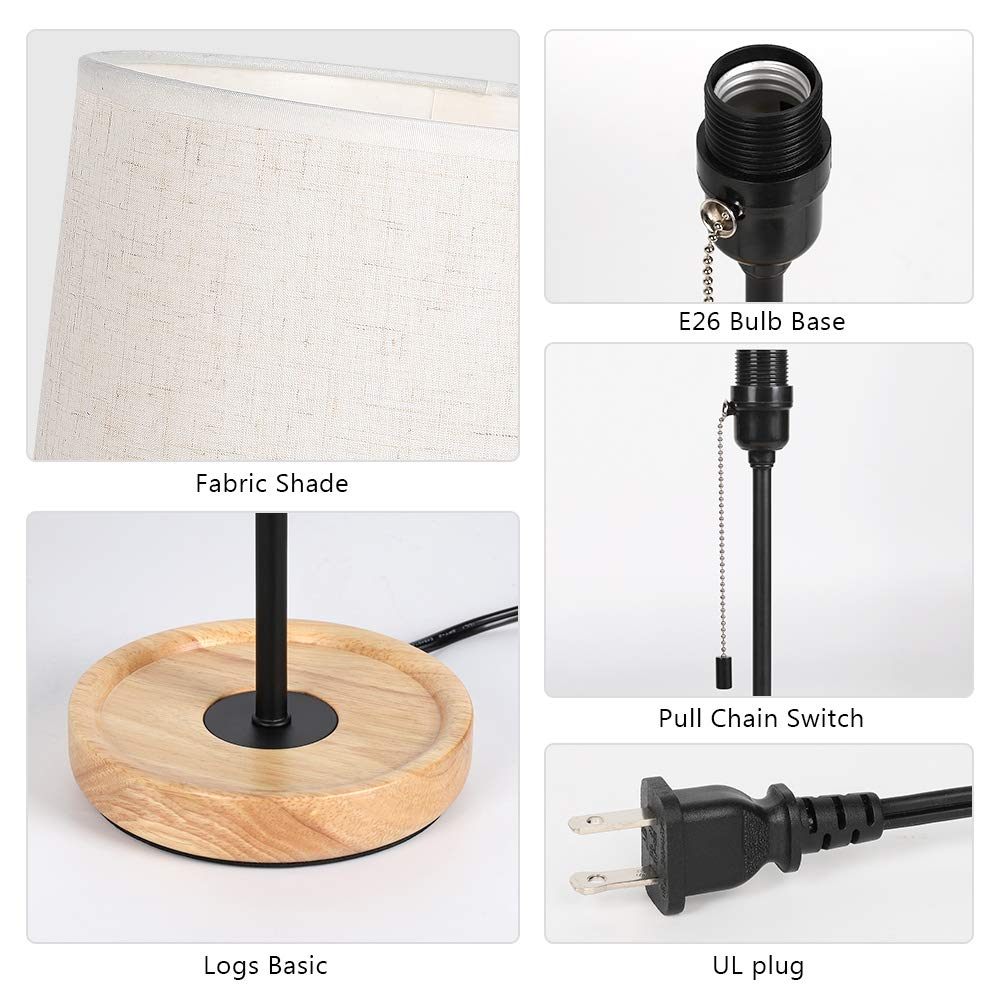 HAITRAL pull-chain switch makes it easy to turn on from bed.