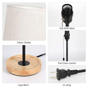 HAITRAL pull-chain switch makes it easy to turn on from bed.