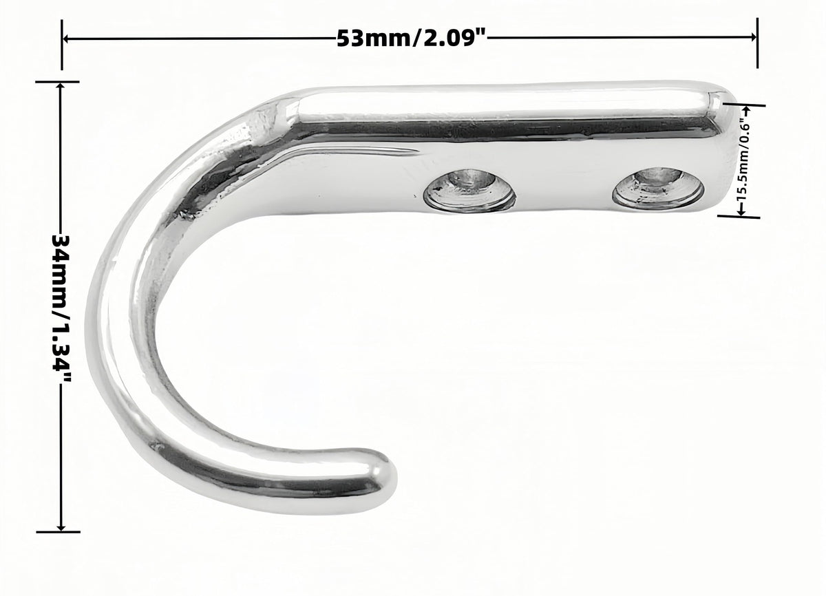 HAIWEN corrosion-resistant 316 stainless steel wall hook for heavy use.