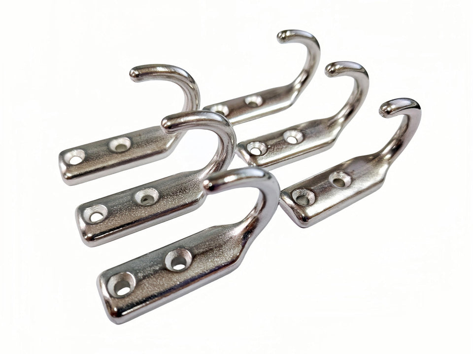 HAIWEN wall-mounted coat hook in stainless 316 for durable outdoor storage.