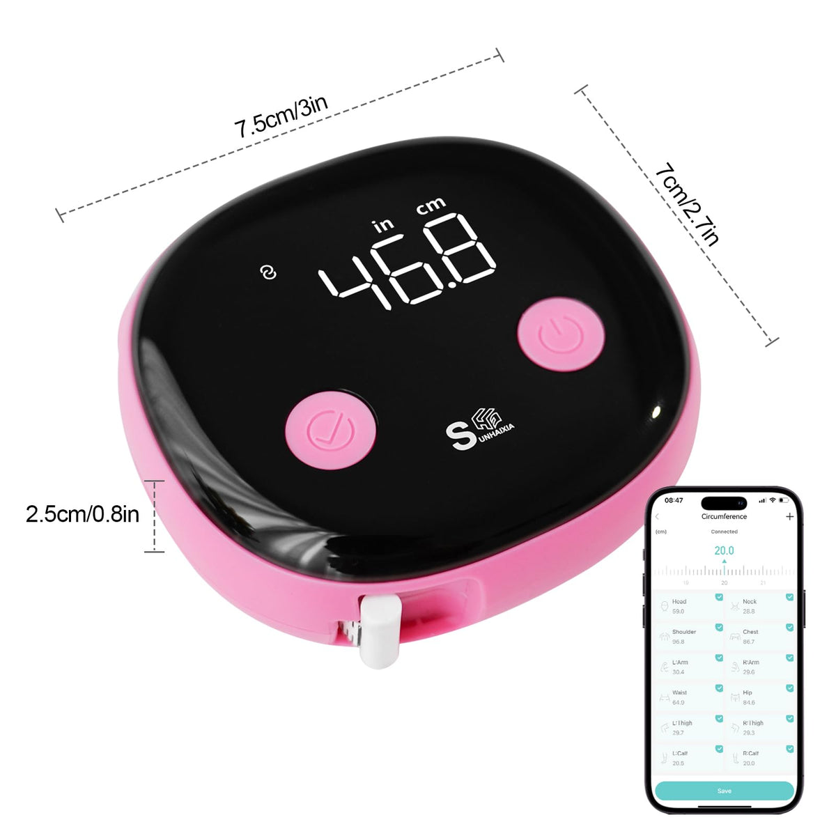 HAIZHIHUI Fitdays app pairing via Bluetooth for easy data tracking.
