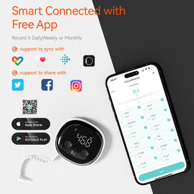 HAIZHIHUI Fitdays retractable hook enables easy self-measuring