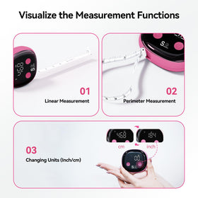 HAIZHIHUI Fitdays retractable hook enables single-handed measurements.