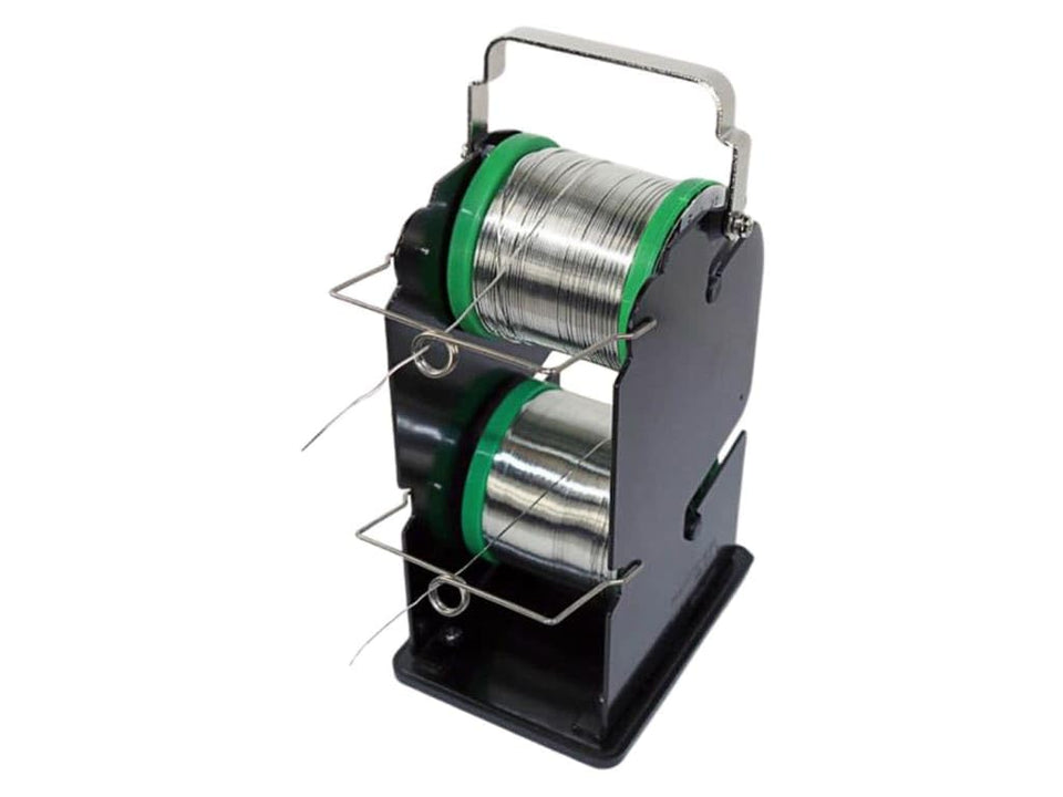 Hakko 611-2 Dual Solder Reel Stand with dual spools for smooth wire feeding