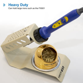 Hakko 633-01 non-skid base prevents slipping during precise soldering tasks.