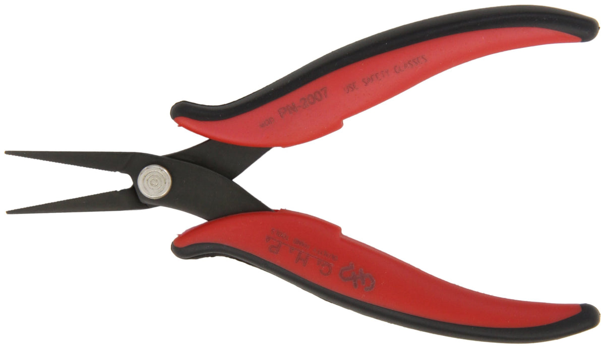 Hakko CHP-2007 flat-nose pliers in front view for precise handling of delicate components