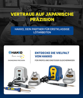Hakko FX60101 stained-glass design provides ergonomic look and comfortable handling.