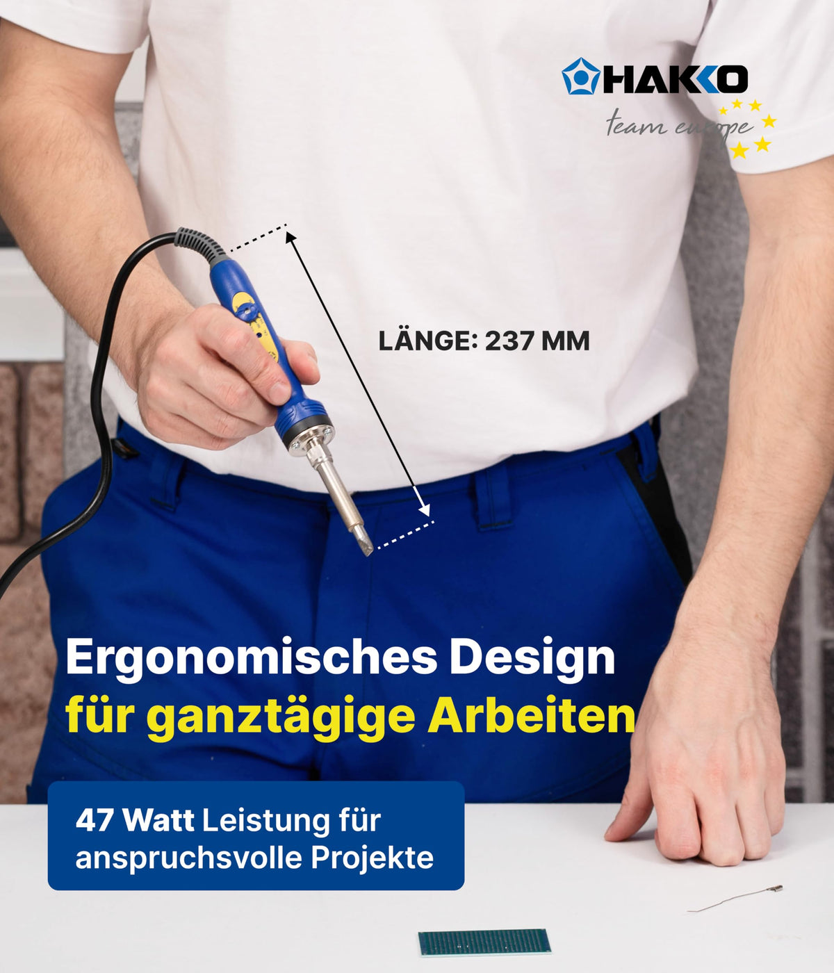Hakko FX60101 standard T19-C65 tip supports reliable, compatible joints.
