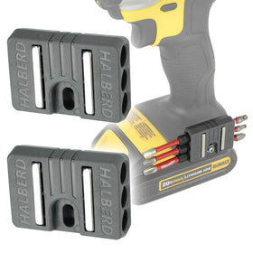Halberd premium magnetic bit holder on belt clip for quick bit access