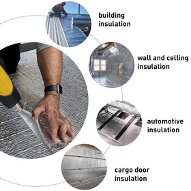 Halero packaged insulation with dimensions and coverage for planning
