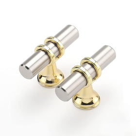 Haliwu brushed nickel cabinet knobs pack showing durable finish for cabinets and drawers