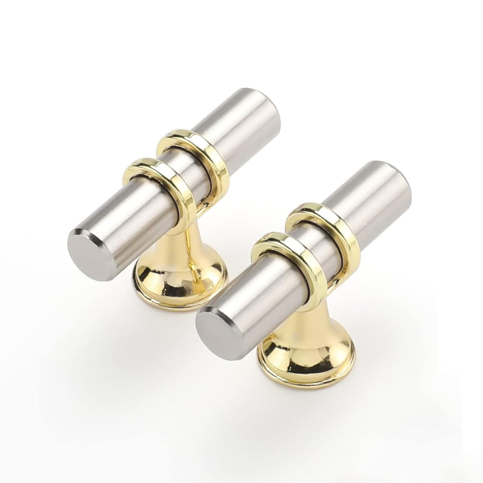 Haliwu brushed nickel cabinet knobs pack showing durable finish for cabinets and drawers