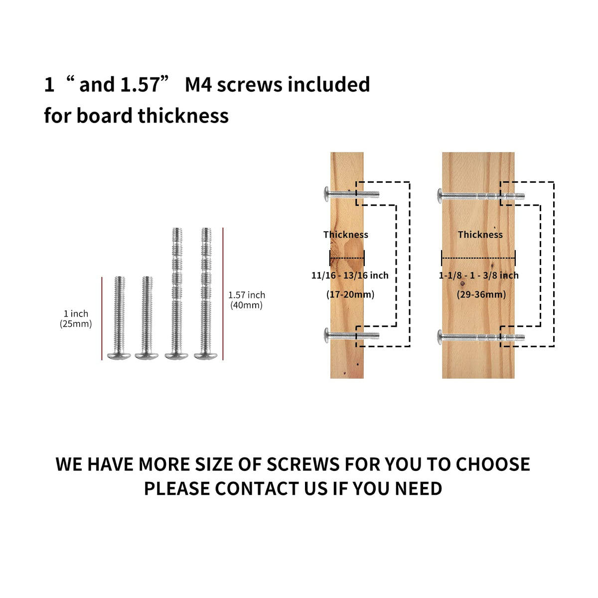 Haliwu easy-install screws included for versatile cabinet installation