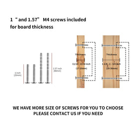 Haliwu easy-install screws included for versatile cabinet installation