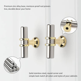 Haliwu gold cabinet knobs set highlighting premium kitchen hardware finish
