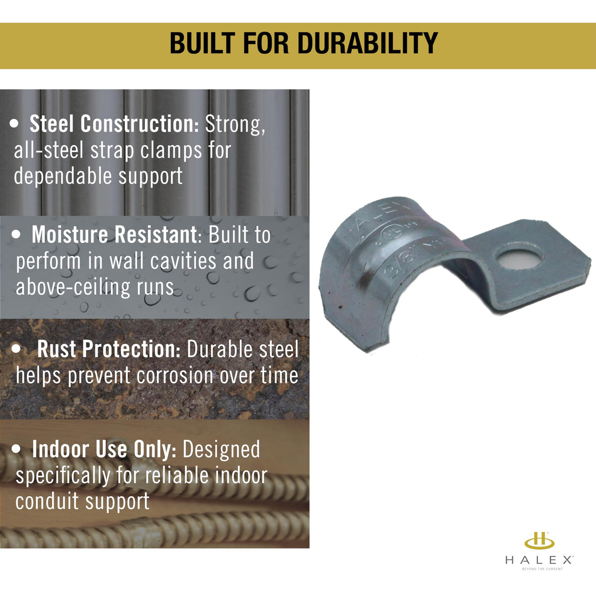 Halex 200-pack strap set supports bulk residential and commercial projects.