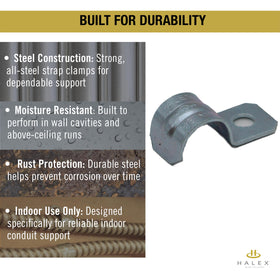 Halex 200-pack strap set supports bulk residential and commercial projects.