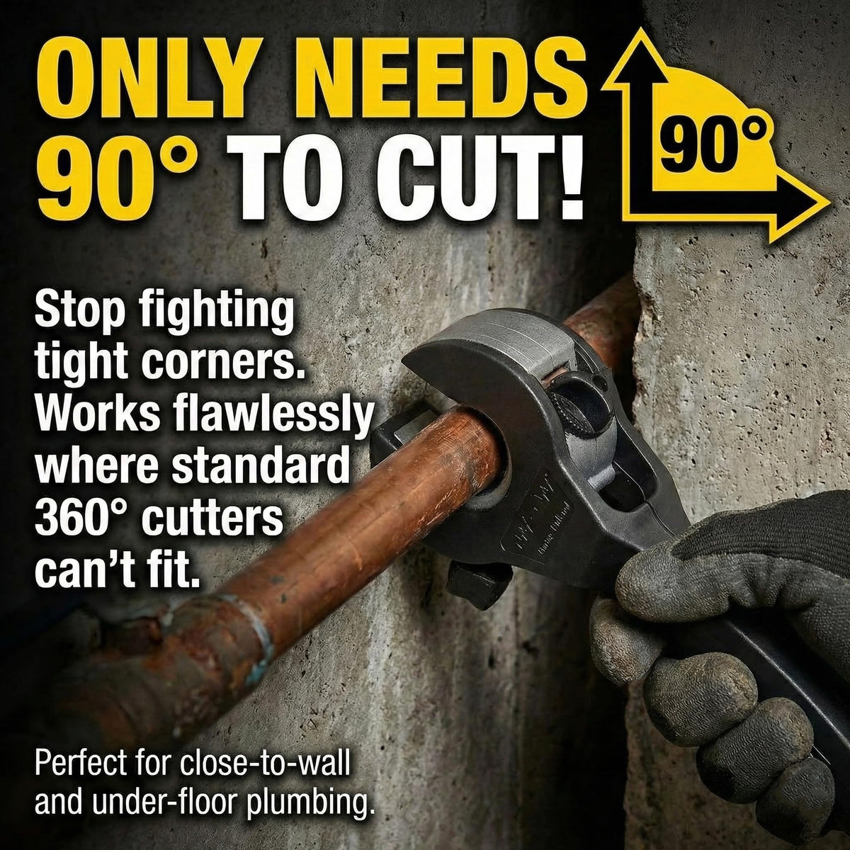 HalfofLife ratcheting pipe cutter with 2-in-1 setup for versatile pipe work.