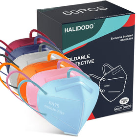 HALIDODO KN95 mask: individually wrapped for clean, on-the-go use.