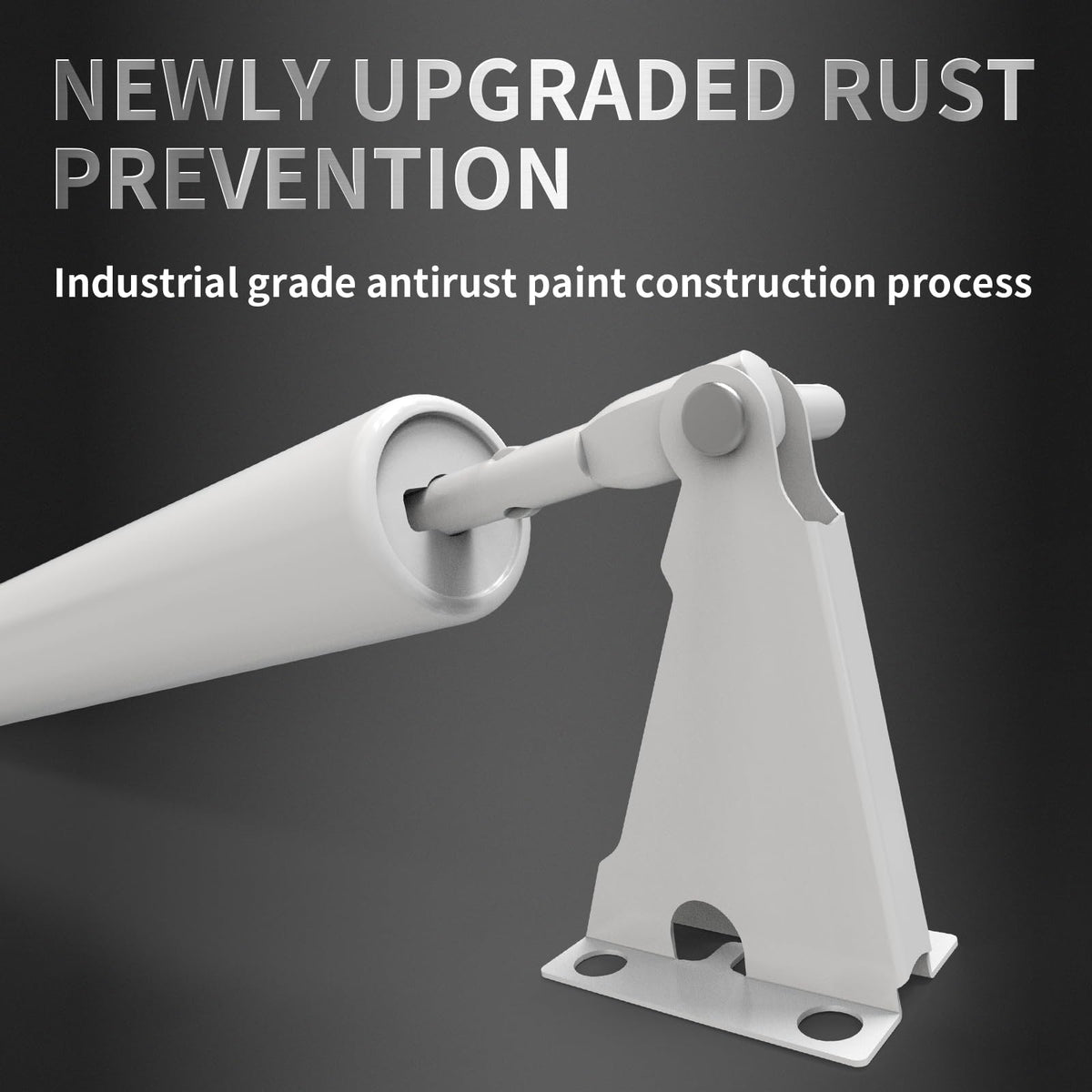 Haligily pneumatic closer highlights steel construction for reliable performance in all weathers.