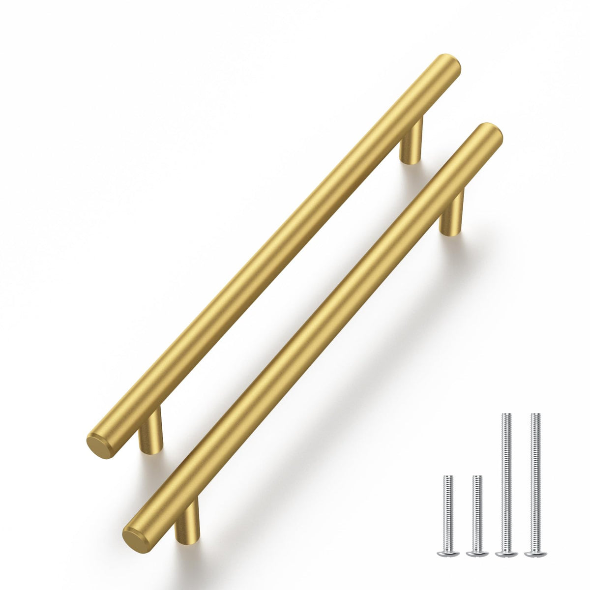Haliwu 30-pack 5-inch cabinet pulls in brushed brass for a modern kitchen upgrade