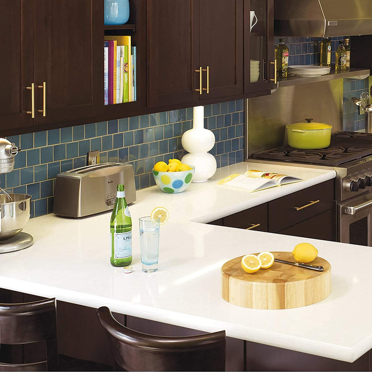 Installed Haliwu pulls on kitchen cabinets for upgraded accessibility
