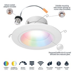 HALO 5/6 in SpaceSense motion-activated downlight for hands-free lighting.