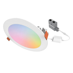 HALO 6-inch slim canless downlight front view for a clean recessed look