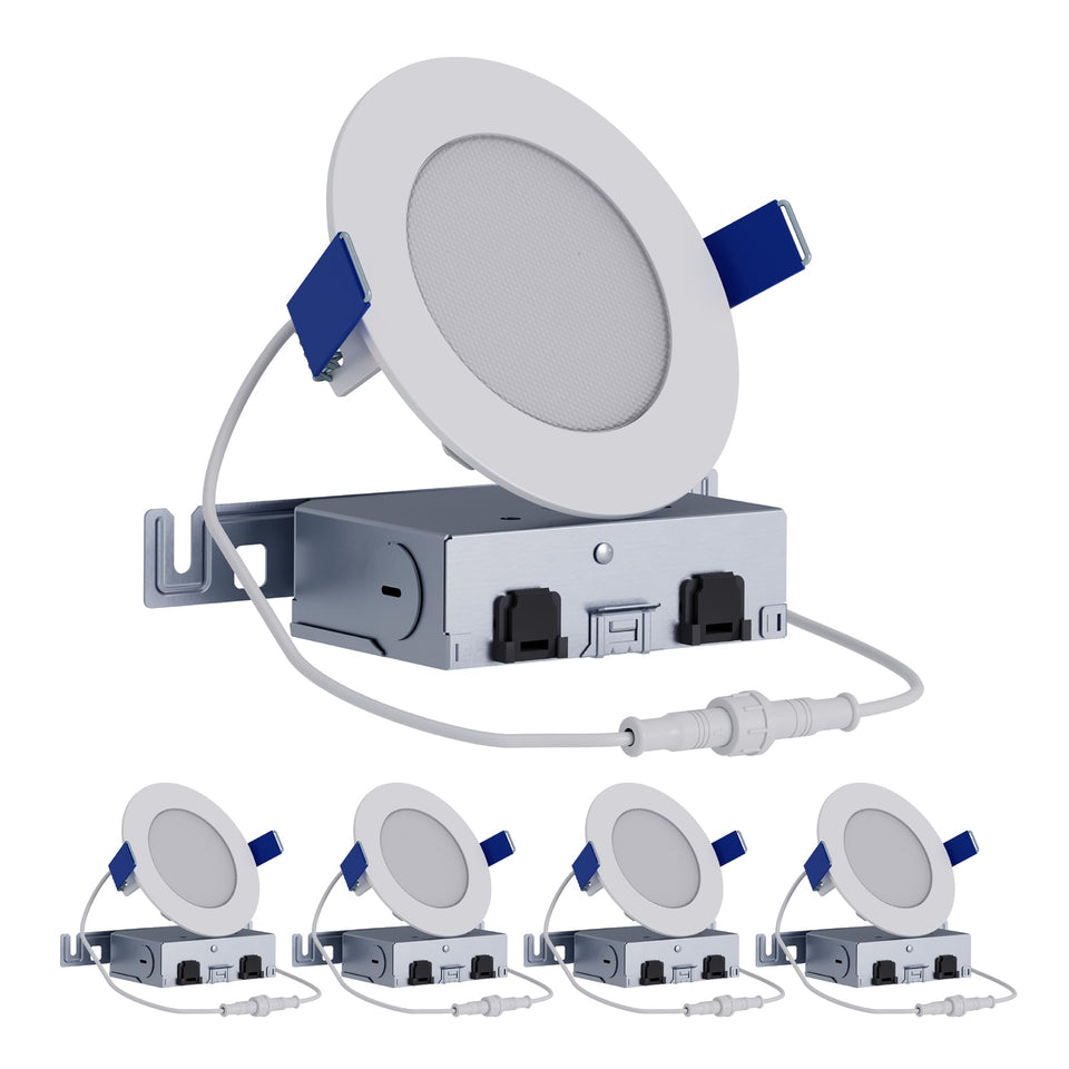 HALO HLB4LSFS5-4PK packaging shown for quick install