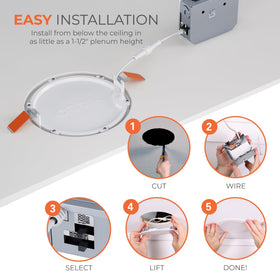 HALO HLB selectable color temperature 2700K-5000K adapts to mood and task