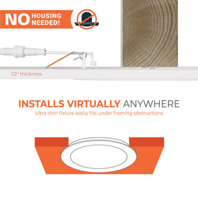 HALO HLB6LSFS5-6PK wet-location rated for outdoor soffits and moisture-prone areas.