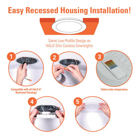 HALO HLBT dimmable LED recessed light for versatile mood control