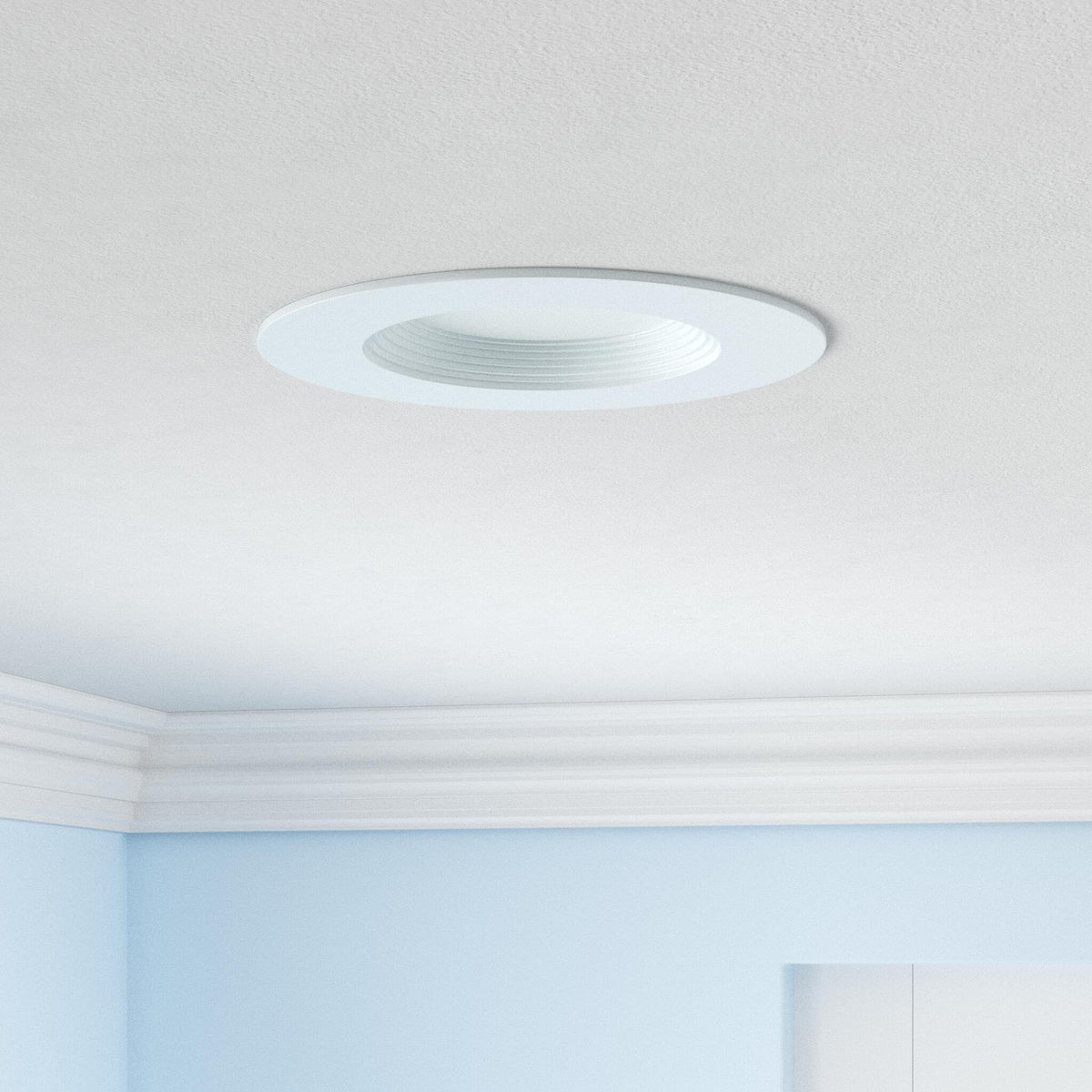 HALO recessed trim color-temperature-selector enables warm to cool ambience