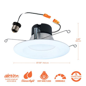 HALO dimmable recessed trim supports 10% dimming with compatible dimmers