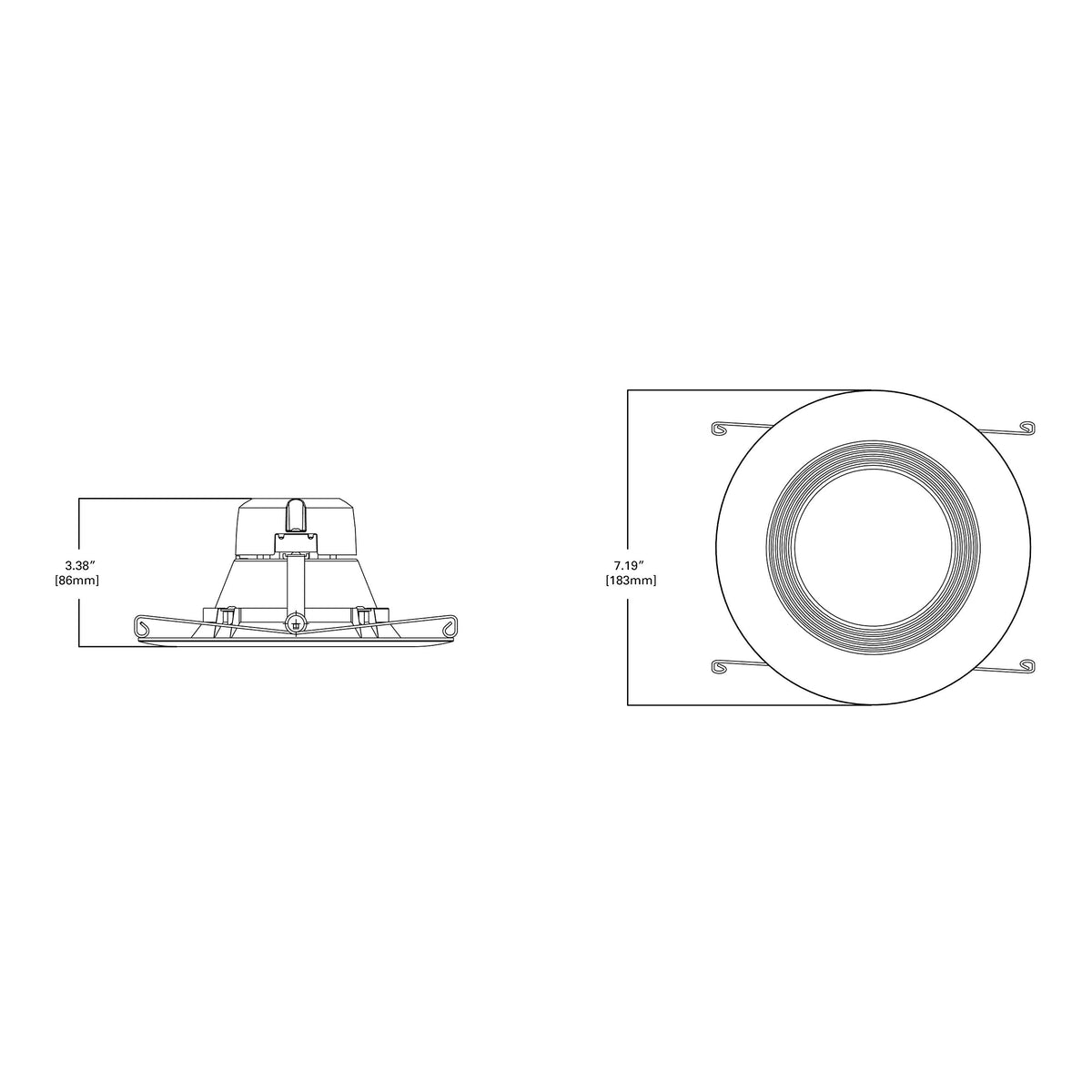 Halo LT delivers 600 lumens at 3000K warm white for natural color rendering.